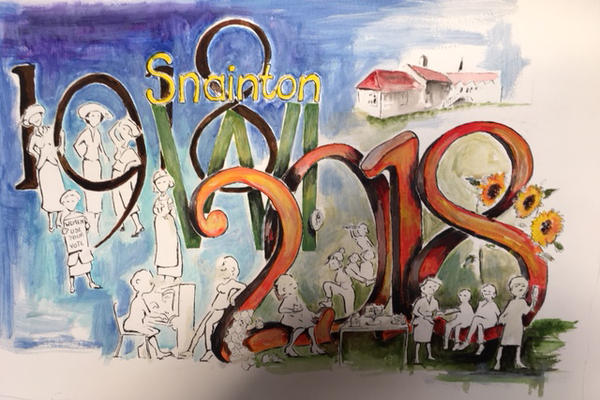 Anne Pilgrim painting to celebrate 100 years of Snainton WI 2018