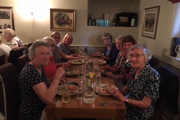 July 2018 evening dinner Westow